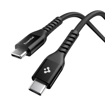 Cable Spigen USB-C to USB-C 100W, 5A, 1m Black