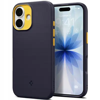 Case Spigen Caseology Nano Pop with MagSafe for Apple iPhone 17, Blueberry Navy
