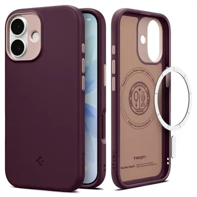 Case Spigen Caseology Nano Pop with MagSafe for Apple iPhone 17, Burgundy Bean