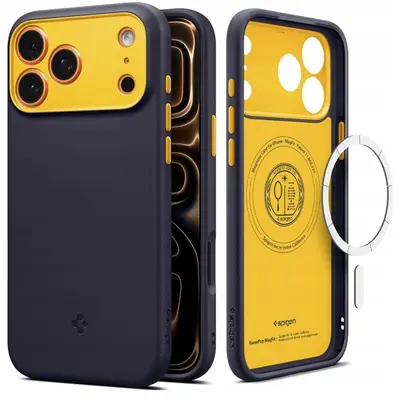 Case Spigen Caseology Nano Pop with MagSafe for Apple iPhone 17 Pro, Blueberry Navy