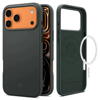 Case Spigen Silicone Fit with MagSafe for Apple iPhone 17 Pro Max, Abyss Green