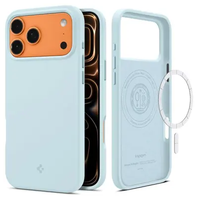 Case Spigen Silicone Fit with MagSafe for Apple iPhone 17 Pro Max, Mute Blue
