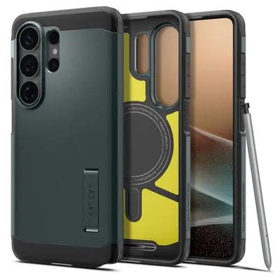Case Spigen Tough Armor with MagSafe for Samsung Galaxy S26 Ultra S948, Abyss Green